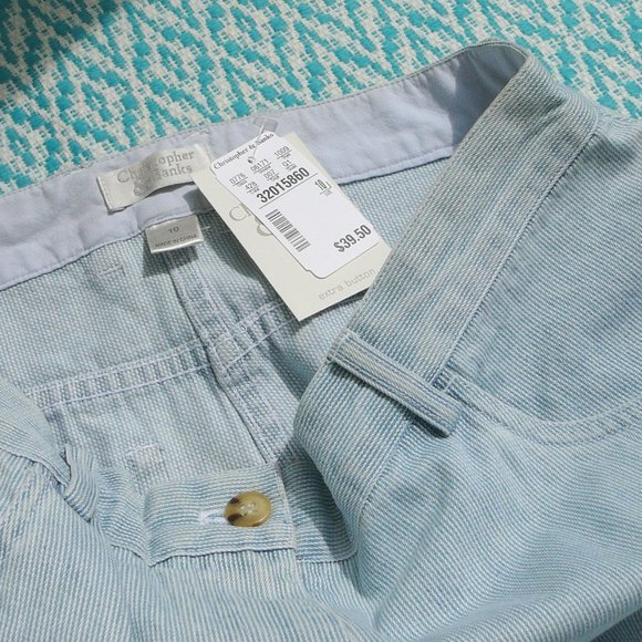 CJ Banks Textured Denim Jeans Straight Leg 10 NWT - Picture 7 of 7